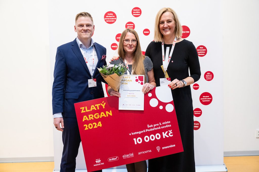 Organizace Migréna help oceněná Zlatým Arganem 2024