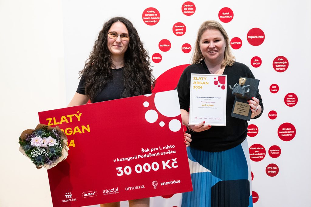 Asociace genové terapie oceněná Zlatým Arganem 2024